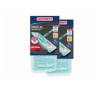 Leifheit Lot de 2 Housses Profi XL Super Soft, Housse de Rechange Super Douce pour Balai à Plat Profi XL, Housse pour Balai nettoyante, adaptée pour Le parquet, Le stratifié et Le liège