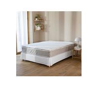 Housse surmatelas jersey blanc 100% coton extensible 120x190