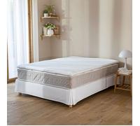 Housse surmatelas jersey blanc 100% coton extensible 120x190 - Blanc - Terre de Nuit