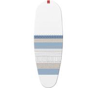 Housse table à repasser Premium clip - 130 x 47 cm - blanc, gris et bleu