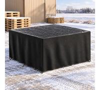 Housse Table Jardin 140x140x80cm Bâche Imperméable 420D Oxford | Protection Extérieur Salon Jardin Mobilier Ensembles Table Canapé Anti-UV Hiver Neige Pluie Terrasse Balcon