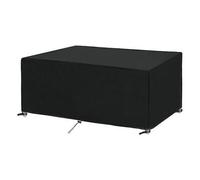 Housse Table Jardin Rectangulaire Housse Imperméable Pour Meubles De Jardin Housse De Protection Pour Salon De Jardin Bâche Bâche Meuble Extérieur Coupe-Vent Anti-Uv 250 X 150 X 90cm