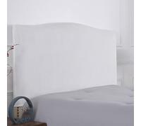 Housse Tête De Lit en Velours Élastique | Protège Sommier Anti-Taches & Anti-Poils pour King Size & Clic Clac | Protection Douce Et Lavable | Déco Chambre Parentale(White,180cm/71in)