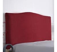 Housse Tête De Lit en Velours Élastique | Protège Sommier Anti-Taches & Anti-Poils pour King Size & Clic Clac | Protection Douce Et Lavable | Déco Chambre Parentale(Red,120cm/47in)