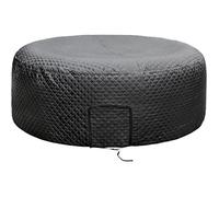 Housse thermique ronde universelle de 180 cm pour jacuzzi - Housse thermique gonflable avec porte à fermeture éclair