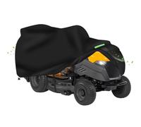 Housse tondeuse autoportée, Bâche de Protection tracteur de pelouse ,Housse en tissu Oxford 600D pour tracteurs de jardin autoportés, imperméable et résistante aux UV (183*137*117CM)