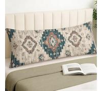Housse Traversin 120 cm x 40 cm, Housse Coussin Boh, Simple Motif Velour Douce Double Face Impression Taie d'oreiller avec Fermeture Eclair Caché Oreiller pour Decoration Maison Cadeau Femme, Cod1895