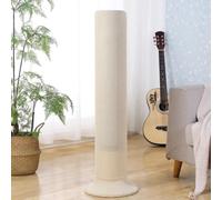 Housse tricotée en polyester pour ventilateurs verticaux avec fond élastique pour éviter le levage dans un flux d'air léger (blanc L)