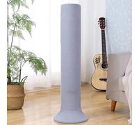 Housse tricotée en polyester pour ventilateurs verticaux avec fond élastique pour éviter le levage dans un flux d'air léger (gris S)
