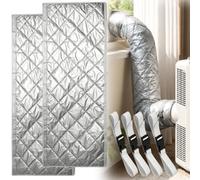 Housse Tuyau Climatiseur Mobile, Housse Isolante Tuyau Climatiseur Mobile, Gaine Isolante Pour Isolation Tuyau De Climatiseurs, 150 × 58 Cm Air Conditioner Exhaust Pipe Insulation Jacket (2PCS)