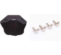 Housse universelle pour barbecue, résistante aux intempéries, couleur argent, pour barbecues à gaz 3-4 brûleurs, accessoire pour barbecue à gaz