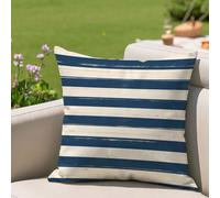 Housses Coussin 45x45 cm Bande Coussin Exterieur Impermeable Lin Taie D'oreiller Marine Lot de 1 Double Face Impression Cushion Covers pour Decorations Jardin Patio Salon Canapé Balcon Voiture 2h-842