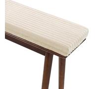 Housses de banc de jardin extérieur 140 x 30 x 5 cm, coussin de chaise moelleux à poils longs, antidérapant, en fausse fourrure de mouton, soyeux, pour intérieur ou extérieur, jardin, salle