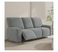 Housses de canapé inclinables extensibles en tricot, douces et solides | Housse de protection de meubles antidérapante avec fond élastique for enfants, chats, chiens(Light Grey,3 posti)