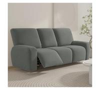 Housses de canapé inclinables extensibles en tricot, douces et solides | Housse de protection de meubles antidérapante avec fond élastique for enfants, chats, chiens(Medium Grey,3 posti)