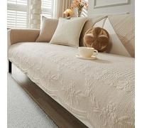 Housses de canapé matelassées en Coton lavables, antidérapantes, à Broderies Florales, adaptées aux Animaux de Compagnie, Style bohème champêtre, Douces et idéales pour Les Chiens