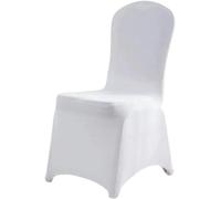 Housses de chaise blanches - Housses pour chaises de mariage - 50 pièces - Lavables en machine