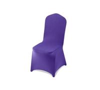 VEVOR Lot de 50 Housse de Chaise Extensible, Couverture Protecteur de Chaise en Polyester et Élasthanne, pour Mariage, Salle à Manger et Banquet, Convient aux Sièges Jusqu'à 51x45x95 cm, Violet