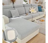 Housses de coussin de siège de canapé - Housse de canapé universelle, housse de siège de canapé en forme de L, housse de siège de canapé extensible, housse de protection de coussin de canapé (Leaves)