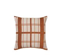 Housses de coussins Broste Copenhagen CHEQUER Marron 50x50 cm