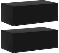Housses de meubles de jardin 2pcs 6œillets barbecue 170x90x60cm