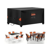Housses de Meubles de Jardin 80x80x80cm, Tissu Oxford 520D | Tissu Oxford 520D, Imperméable, Résistante Et Durable, Housse Transparente Pour Table, Mobilier En Rotin, Coupe-Vent