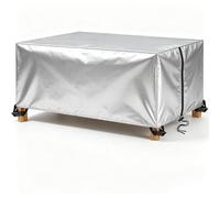Housses de meubles de Jardin avec Corde et Coupe-vent 115x115x60cm | Boucles Housse Salon de Jardin Extérieur Impermeable Anti-UV Bâche Table en Oxford 420D Robuste Mobilier