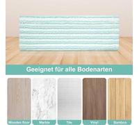 Housses de rechange pour balais à franges en microfibre, Professional XL Micro Duo, pour tous types de sols, ne fatiguent pas le dos, lot de 4