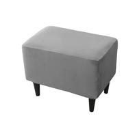 Housses de Repose-Pieds Housse de tabouret ottoman en velours élastique rectangulaire for chambre à coucher, housse repose-pieds extensible et douce, décoration d'intérieur(B10 Footstool Cover)