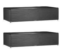vidaXL Couvertures pour meubles de jardin 2 pcs. 12 oeillets 315x160x75 cm Rectangulaire