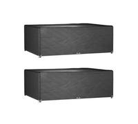 vidaXL Couvertures pour meubles de jardin 2 pcs. 12 oeillets 270x180x90 cm Rectangulaire