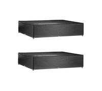 vidaXL Couvertures pour meubles de jardin 2 pcs. 16 oeillets 240x240x55cm Carré