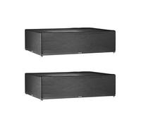 vidaXL Couvertures pour meubles de jardin 2 pcs 16 œillets 300×200×75 cm Rectangulaire