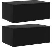 Housses de salon de jardin 2 pcs 7 œillets 225x143x90 cm