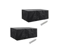 Vidaxl Housses De Salon De Jardin 2 Pcs Rotin 10 ?illets 229 X 113 Cm