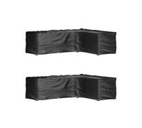vidaXL Couvertures pour meubles de jardin en L 2 pcs. 16 oeillets 260x210x80 cm