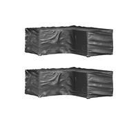 vidaXL Housses pour meubles de jardin en L 2 pièces 16 œillets 215×215×70 cm