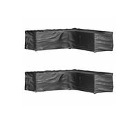 vidaXL Housses pour salon de jardin en L 2 pcs 16 œillets 250x250x70 cm