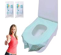 Housses de siège de toilette jetables 20 pièces extra larges souples et imperméables pour enfants, femmes et tous les adultes - Utilisation idéale dans les toilettes publiques, hôpitaux,hôtels ou