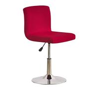 Housses de Tabouret de Bar Housses de Chaise Housses de Tabouret de Bar pour Salle à Manger Extensible Housses de Tabouret de comptoir Vin Rouge 2 pièces