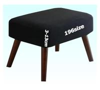 Housses de Tabourets de Bar de Pouf Élastique Housse Ottomane Couverture Tabouret Protection Repose-Pieds pour Chambre Rond Carré Rectangulaire Jacquard Lavable 3-13cm Hauteur Sur Mesure(H,30 x 50 cm)