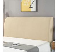 Housses de Tête de lit, 140-170cm Housse de Protection pour tête de lit Extensible Anti-poussière pour Chambre à Coucher,Jaune