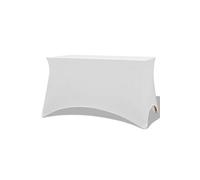 vidaXL Housses extensibles pour table 2 pièces 120 x 60,5 x 74 cm Blanc