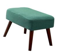 Housses Pouf Repose-Pied, Housse Pouf Ottoman Housse Repose Pied Rectangle, Couverture pour Tabouret de Canapé Élastique Housse de pouf Rectangulaire Bois Solide Tabouret de Salon ( Color : Matcha Gre