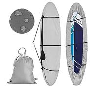 Housses pour Bateaux Épaissie 420D, Imperméable Housse de Protection Kayak avec Bandages et Bretelles Réglables, Écran Solaire pour Bateau de Pêche Canoë Planche à Pagaie (4.1~4.5m/13.4ft~14.7ft)