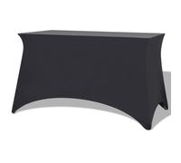Vidaxl Housses Extensibles Pour Table 2 Pcs 120x60,5x74 Cm Anthracite