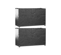 vidaXL Housses salon de jardin 2 pcs PE - Noir