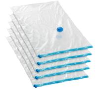 Housses sous-vide - TECTAKE - Lot de 5 housses de rangement sous-vide taille M réutilisables pour gain de place - Transparent
