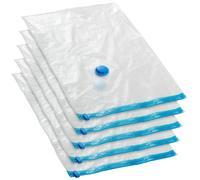 Housses sous-vide - TECTAKE - Lot de 5 housses de rangement sous-vide taille S réutilisables pour gain de place - Transparent