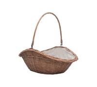 vidaXL Panier à Bois de Chauffage et Poignée Porte-bûches Transport Rangement Foyer Cheminée Robuste Stable 60x44x55 cm Saule